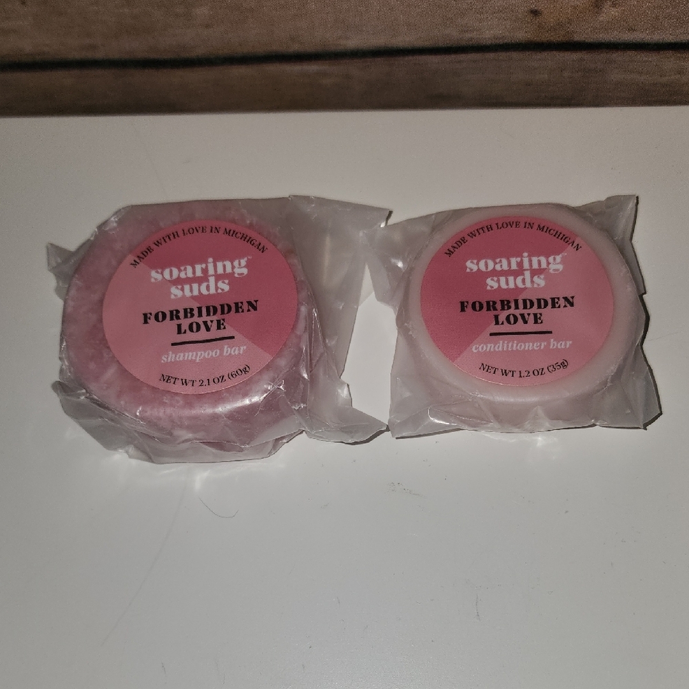 Soaring Suds Forbidden Love Shampoo and Conditioner Bars